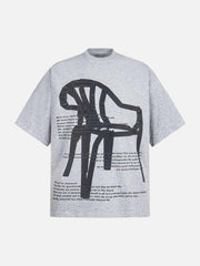 Retro Graffiti Chair Lettering T-Shirt