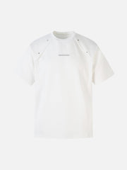 Retro Rivet Letter Embroidered T-Shirt