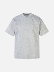 Retro Rivet Pleated Functional T-Shirt