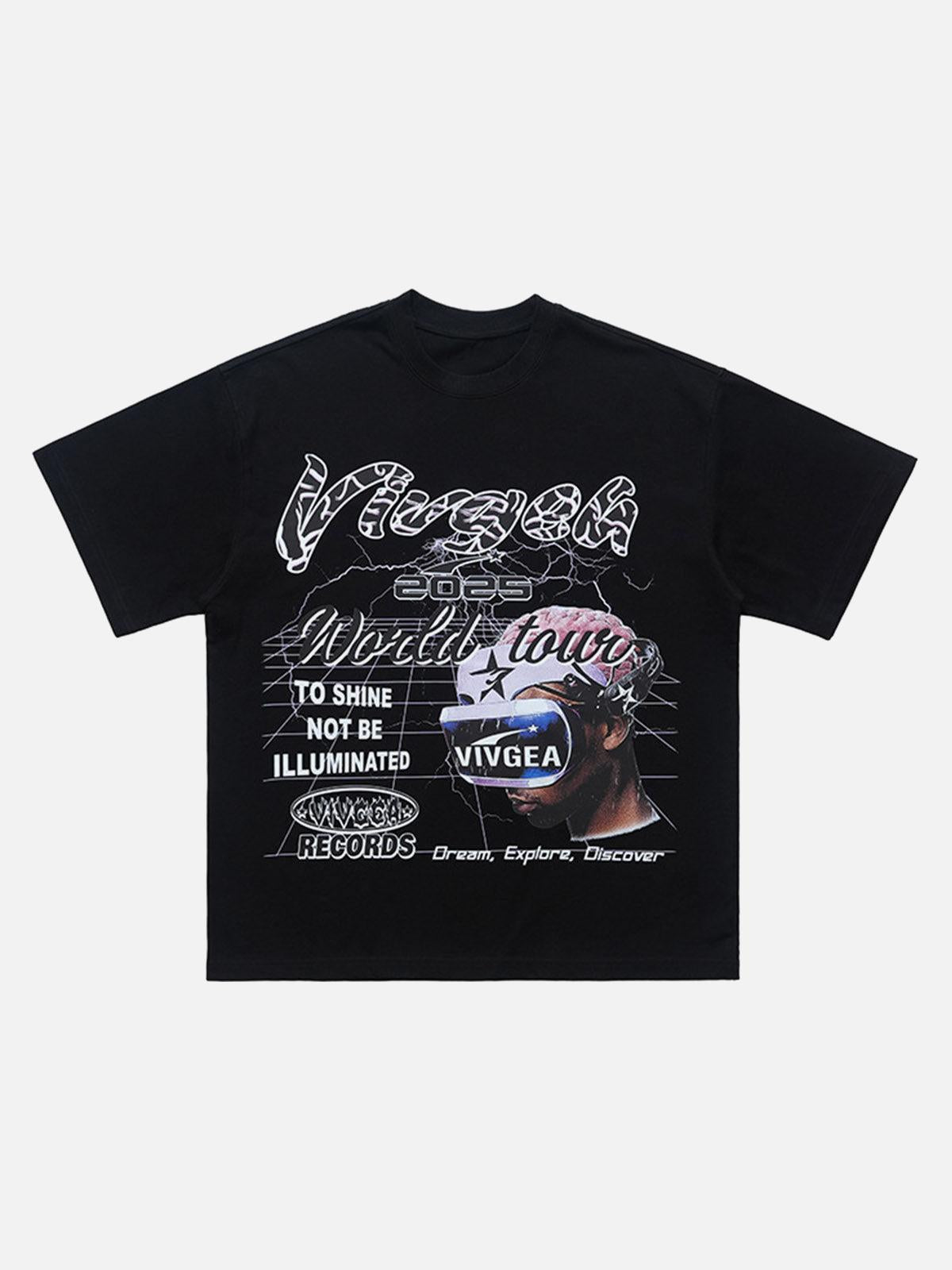 Retro Sci-Fi Graphic T-Shirt