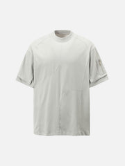 Retro Washed Deconstruction Functional Pocket T-Shirt