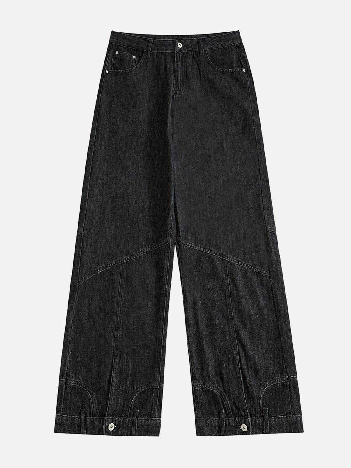 Reverse Patchwork Jeans