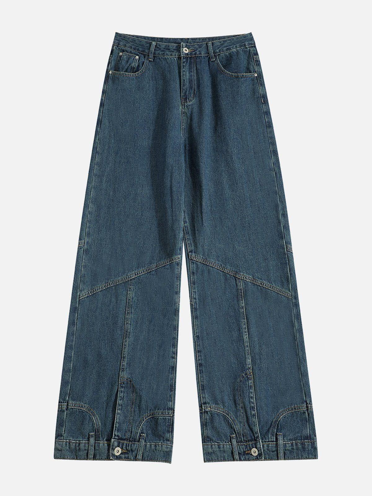 Reverse Patchwork Jeans