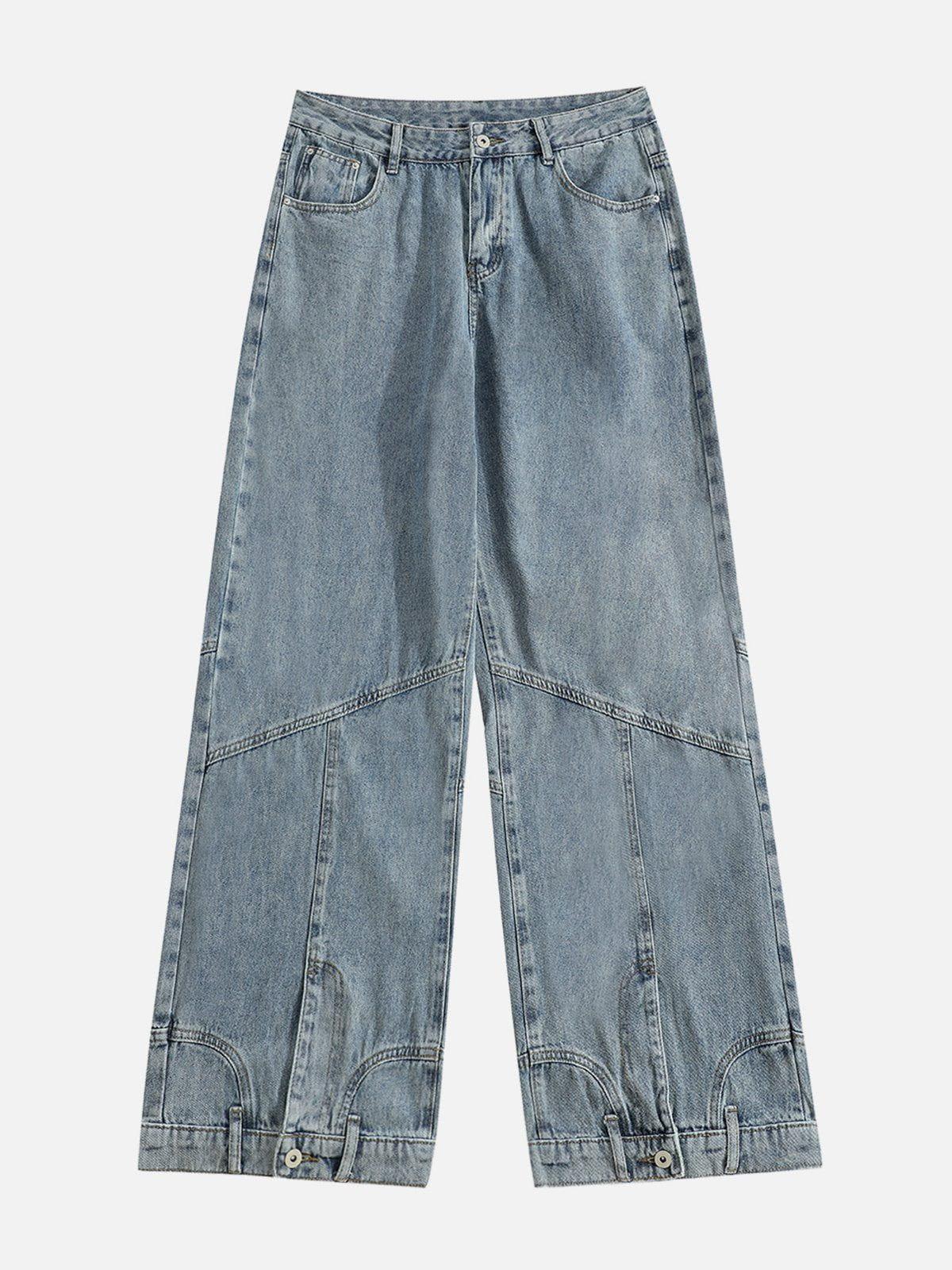 Reverse Patchwork Jeans