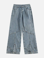 Reverse Patchwork Jeans