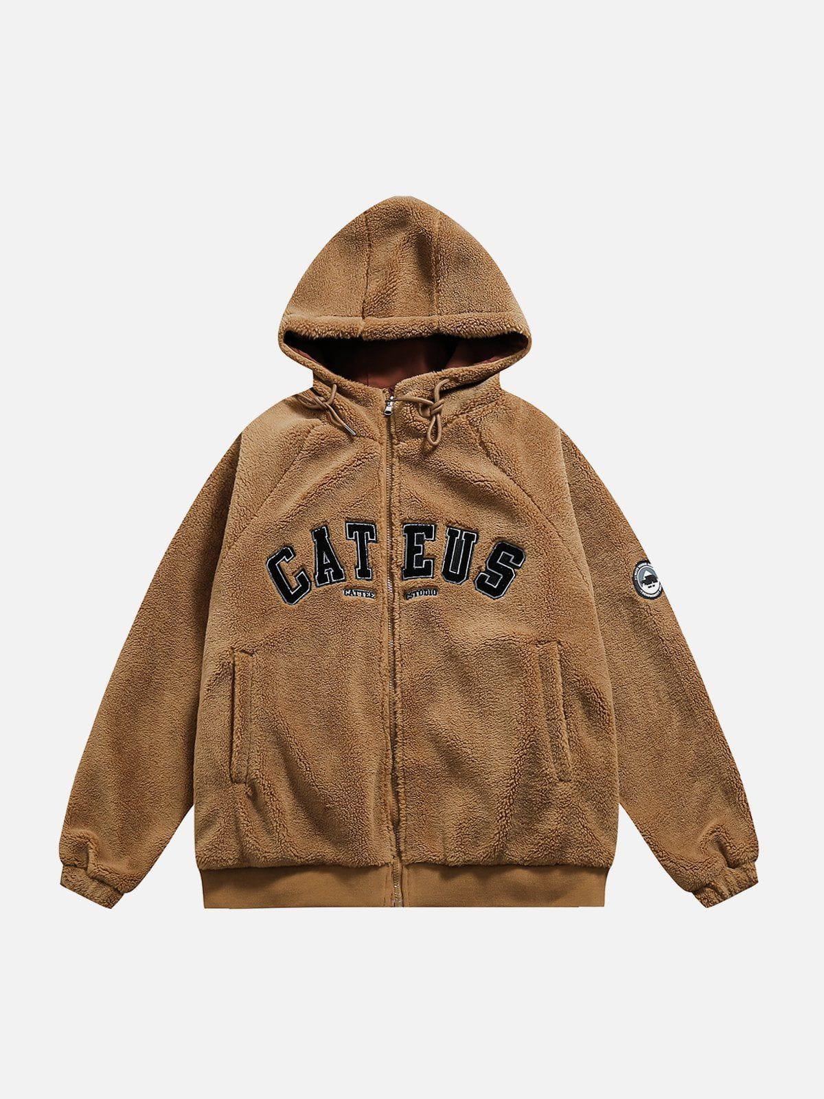 Reversible Sherpa hoodie