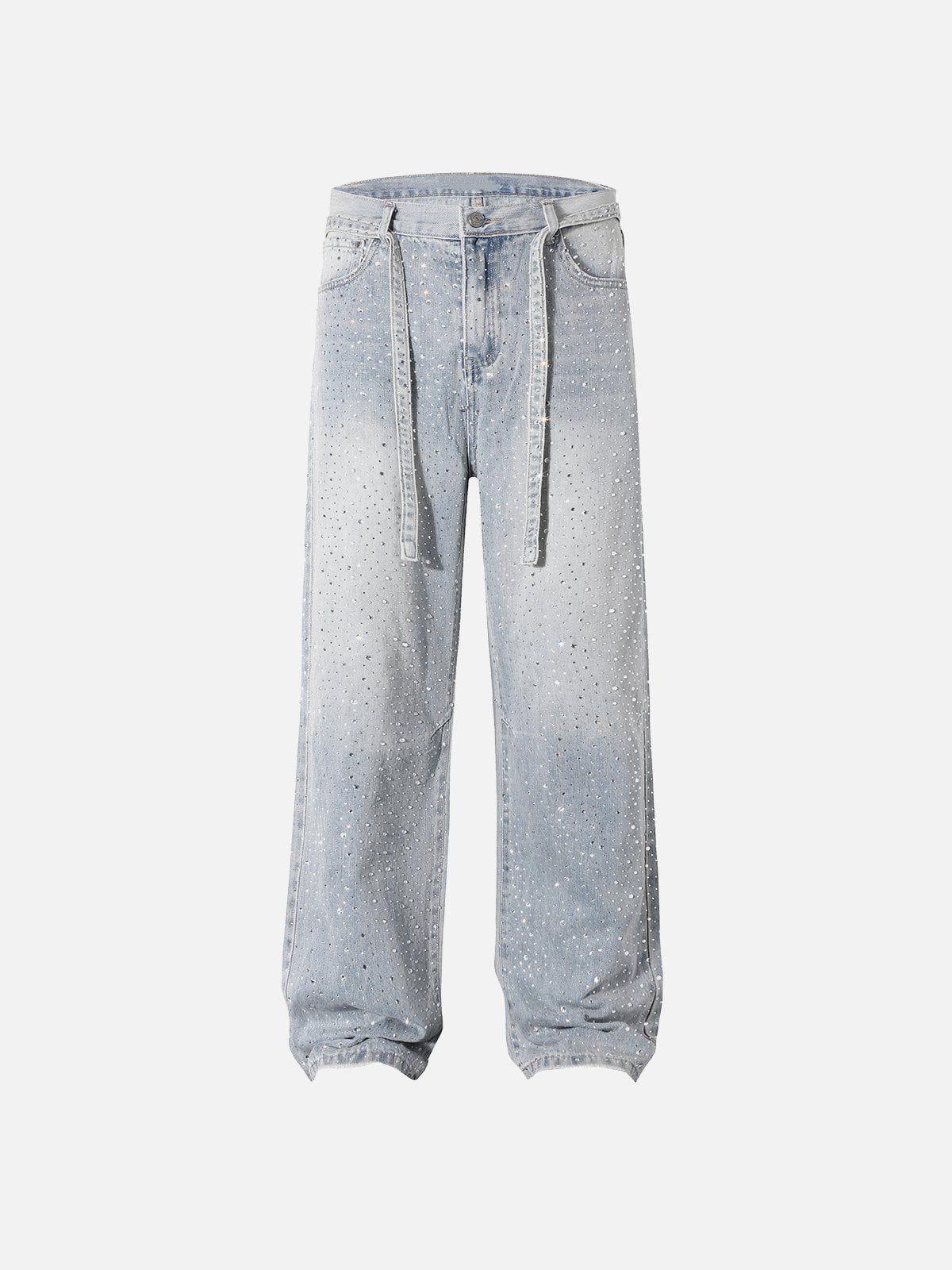 Rhinestone Application Jeans