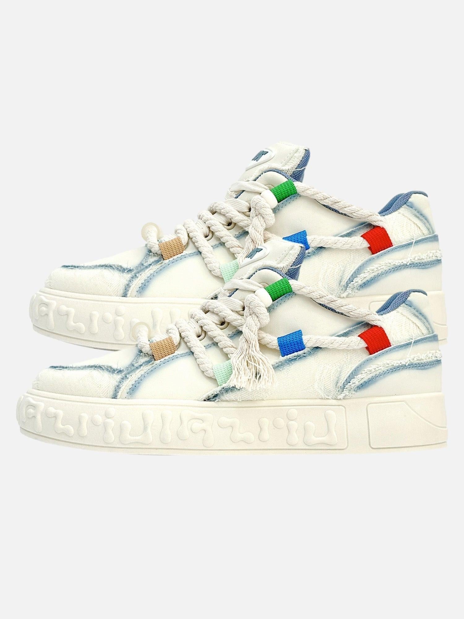 Rope Knot Design Fashion Sneakers