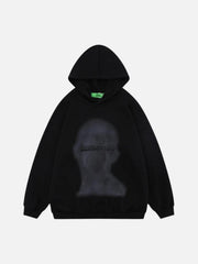 Shadow Graphic Print Hoodie