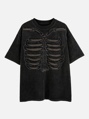 Skull Distressed Wash Tee