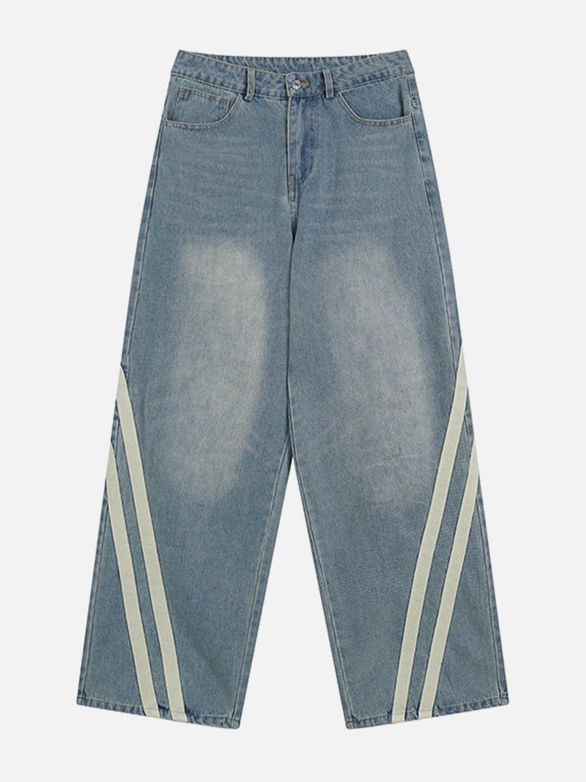 Slant Stripe Jeans