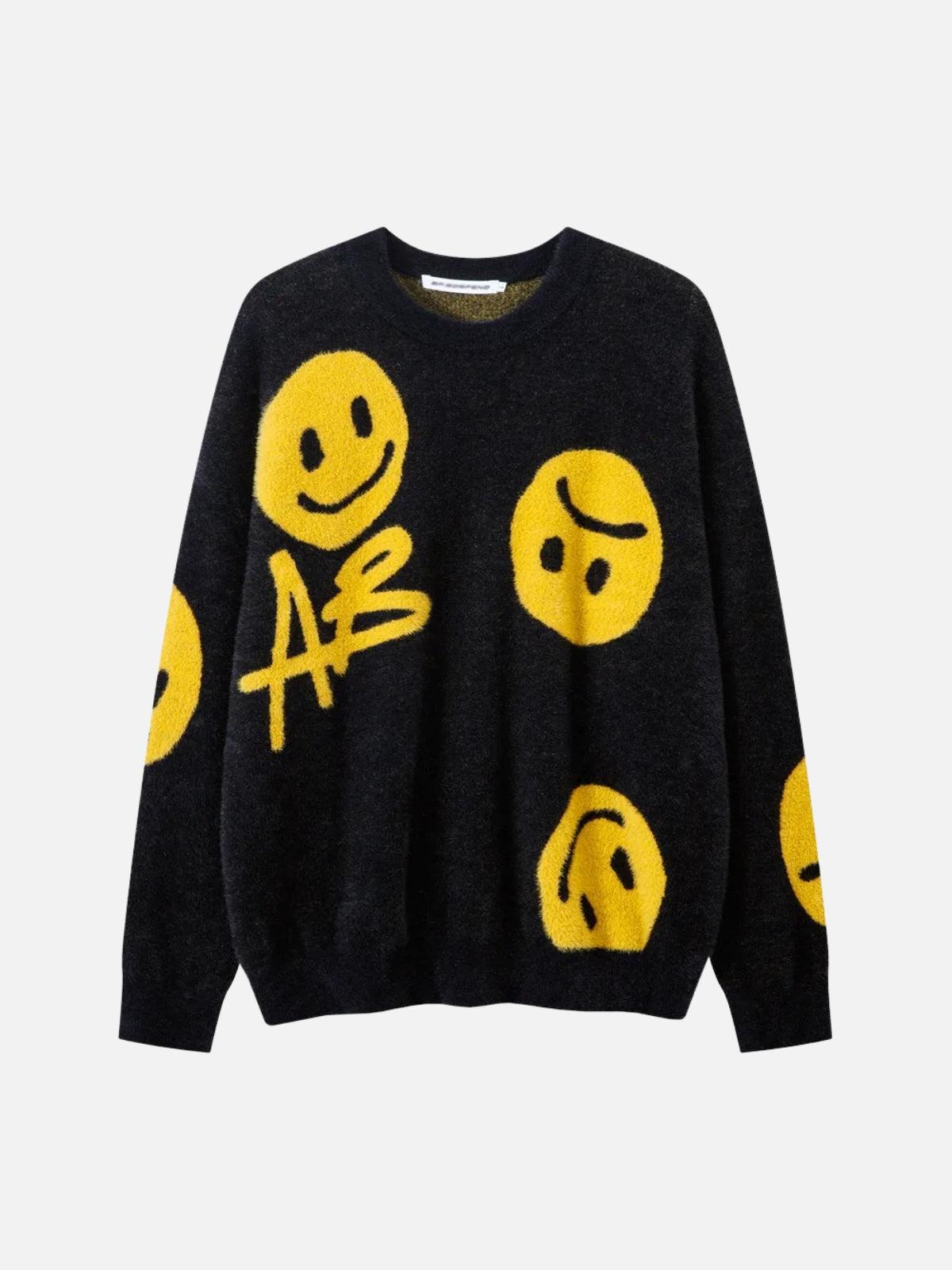 Smiley Jacquard Sweater