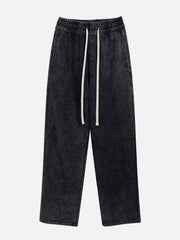 Solid Color Drawstring Pants