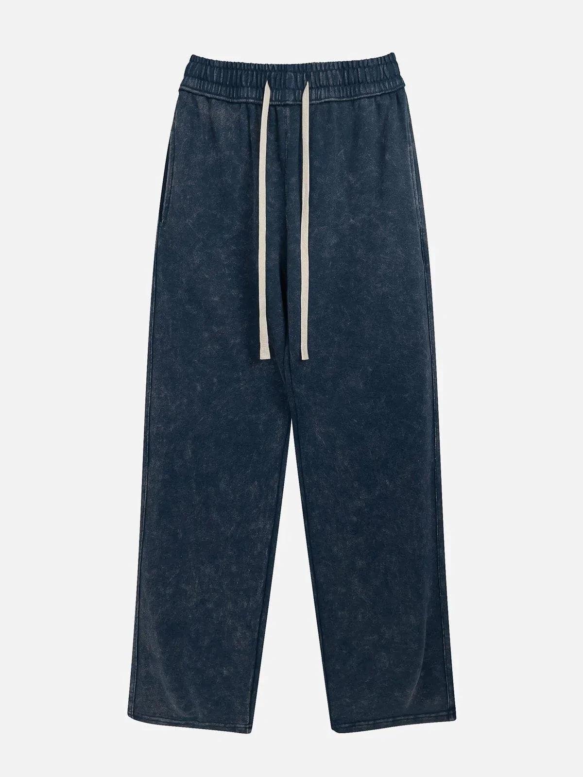 Solid Color Drawstring Pants