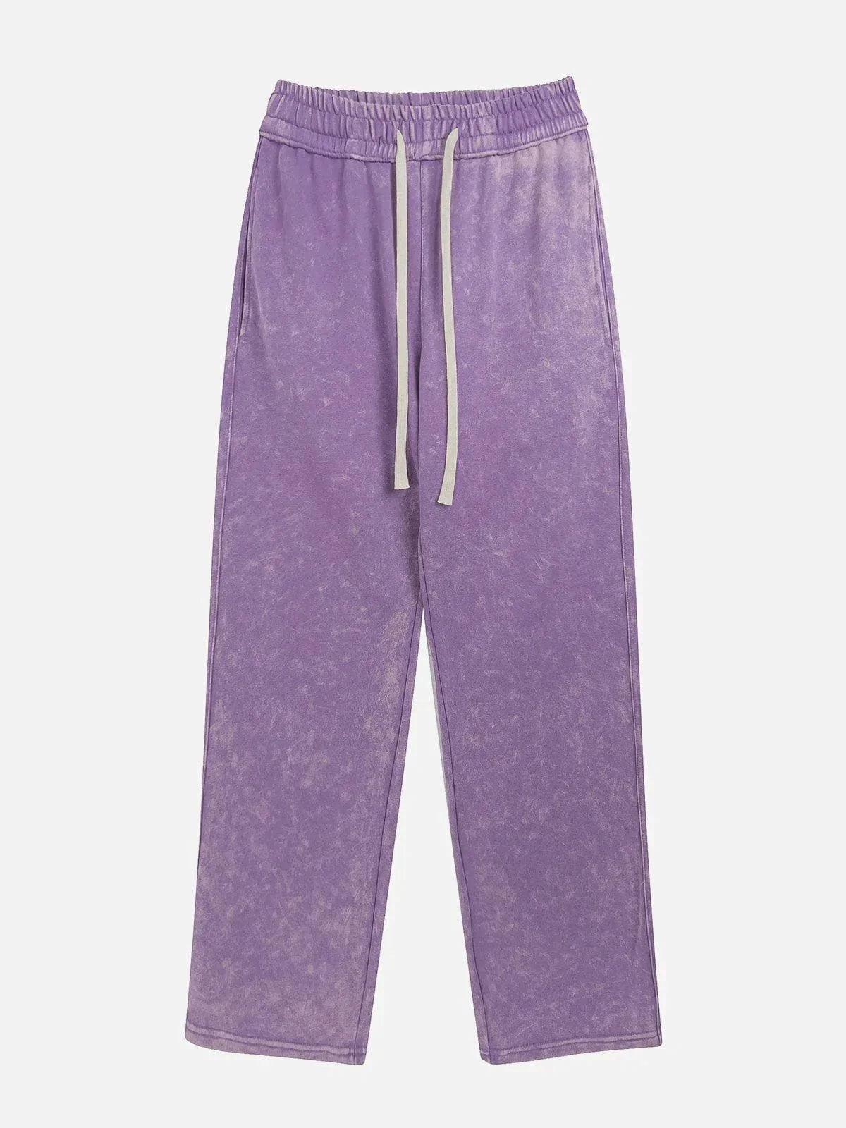 Solid Color Drawstring Pants