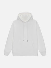 Solid Color Drawstring Hoodie