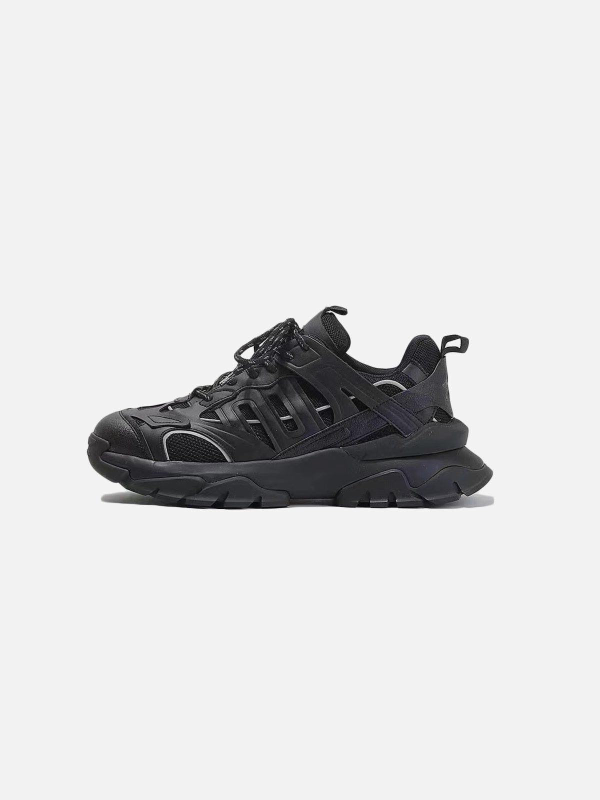 Solid Color Mesh Sneakers