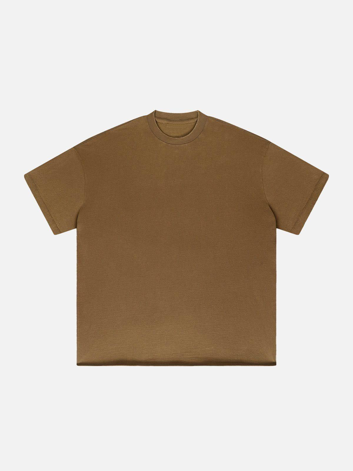 Solid Color Pullover Tee