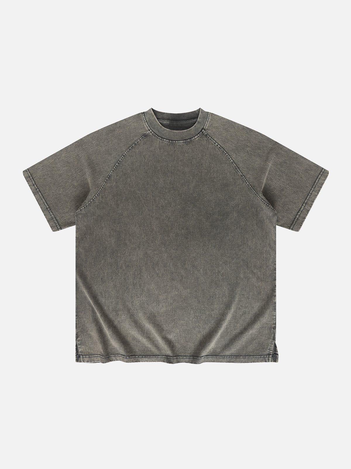 Solid Washed Essential Cotton Tee