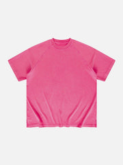 Solid Washed Essential Cotton Tee