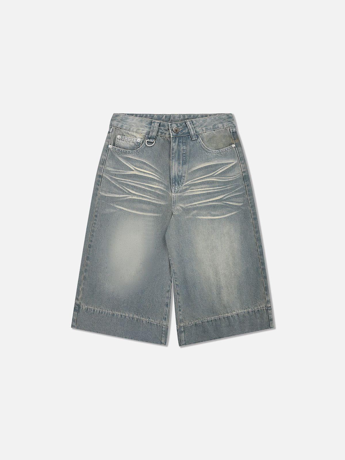 Solid Washed Longline Jorts