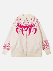 Spider Loose Sweater Coat