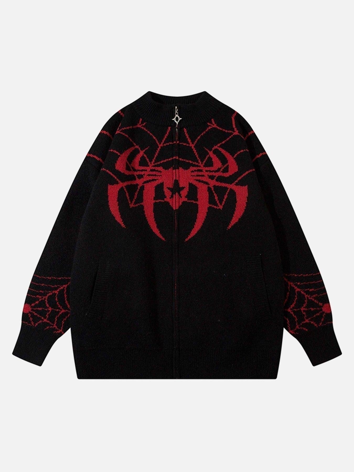 Spider Loose Sweater Coat