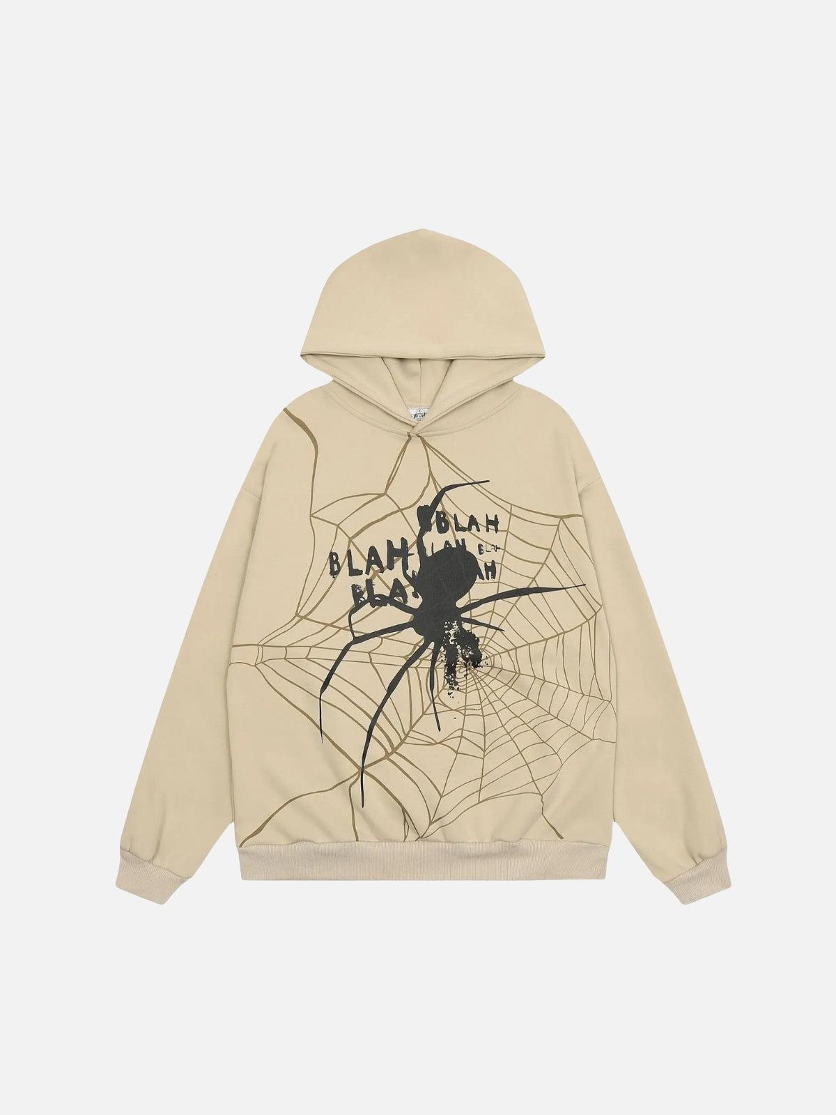 Spider Shadow Print Hoodie