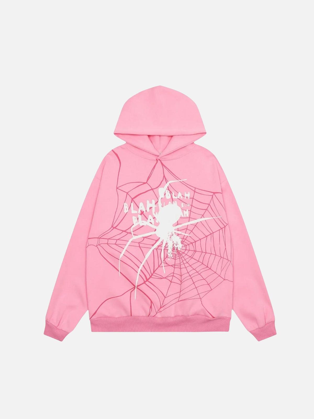 Spider Shadow Print Hoodie