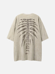 Spine Skeleton Print Tee