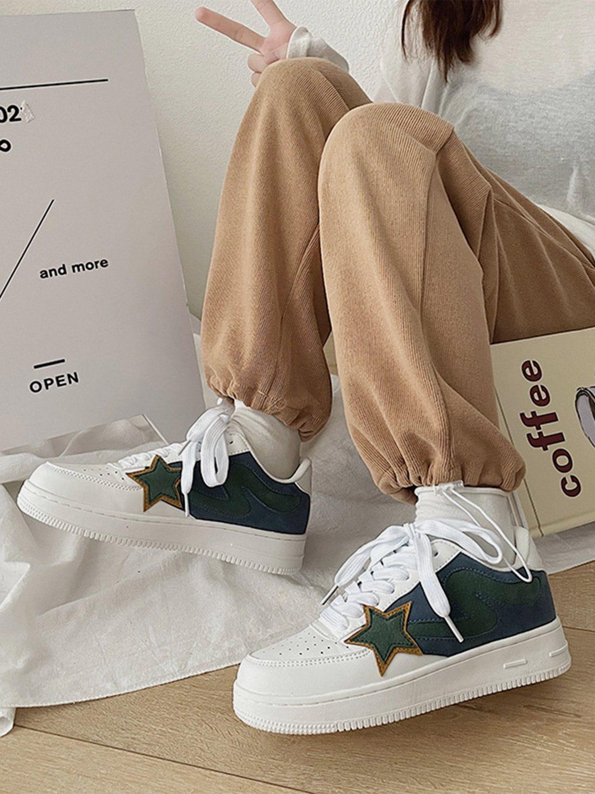 Star Color Matching Casual Shoes