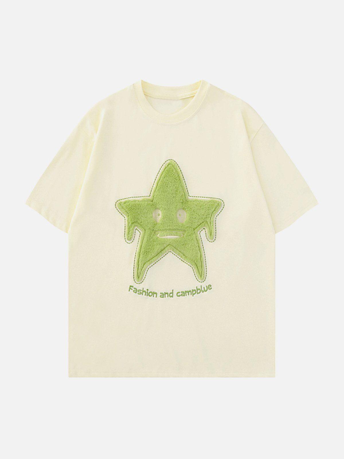 Star Embroidery Tee