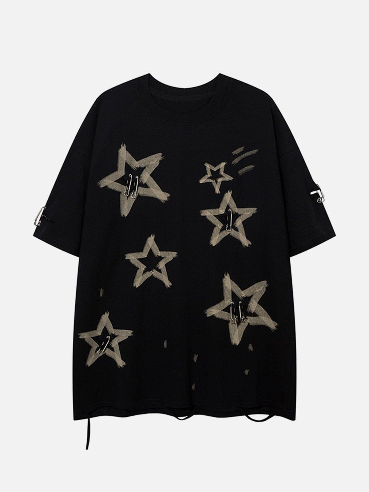 Star Graffiti Distressed Tee