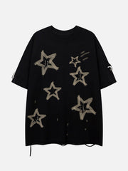 Star Graffiti Distressed Tee