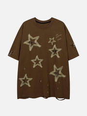 Star Graffiti Distressed Tee