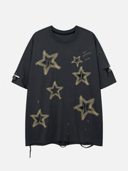 Star Graffiti Distressed Tee