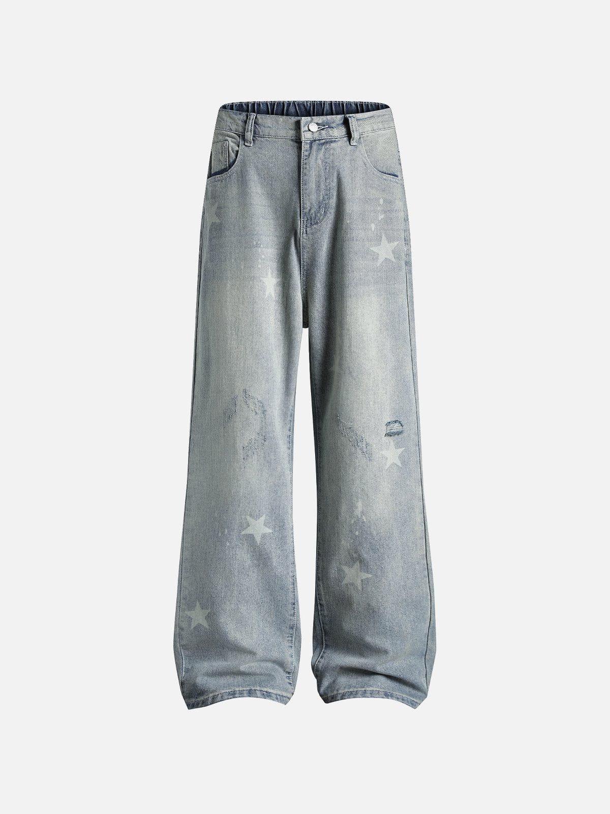 Star Print Jeans