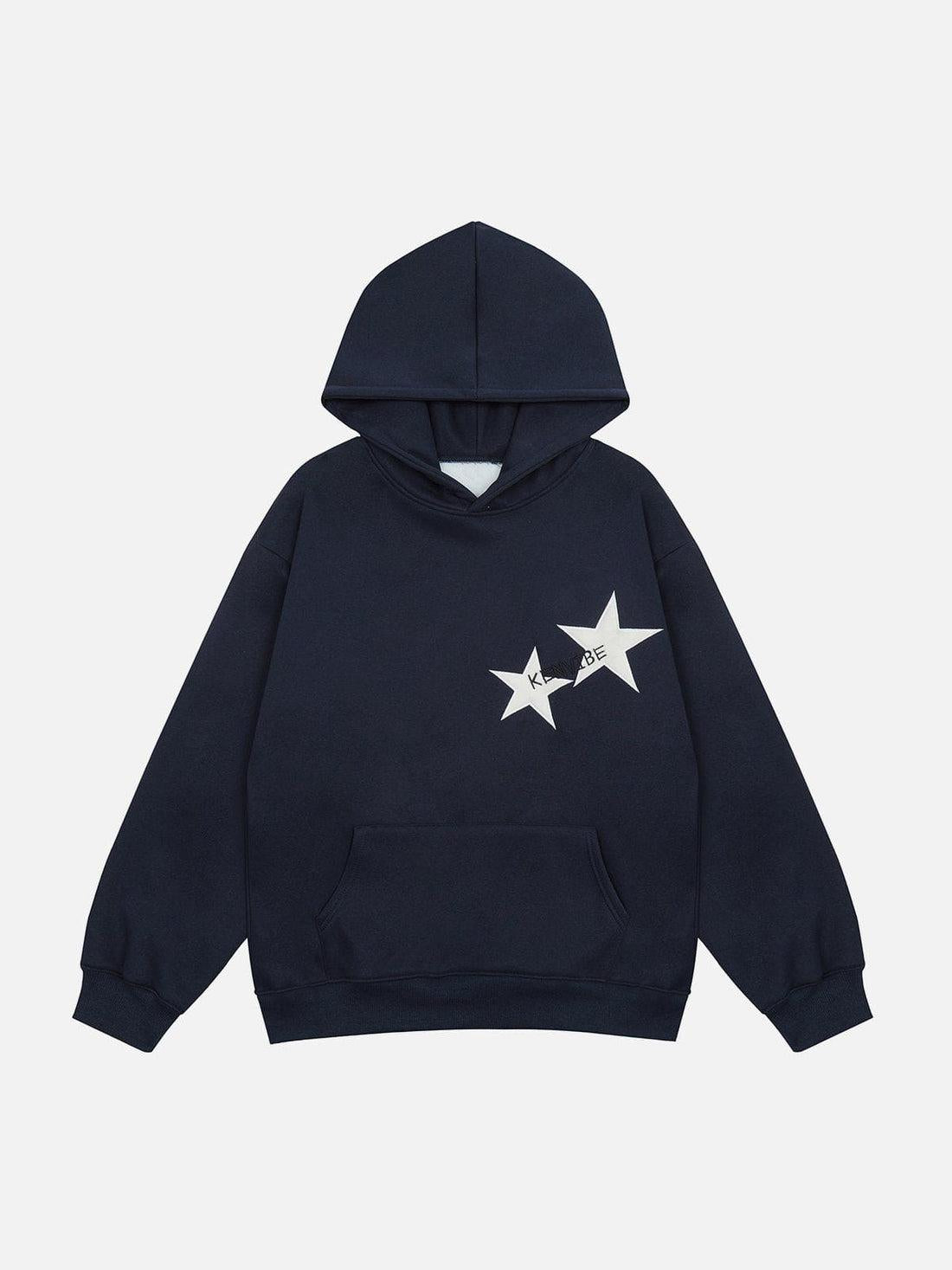 Star Print Hoodie "KENVIBE"
