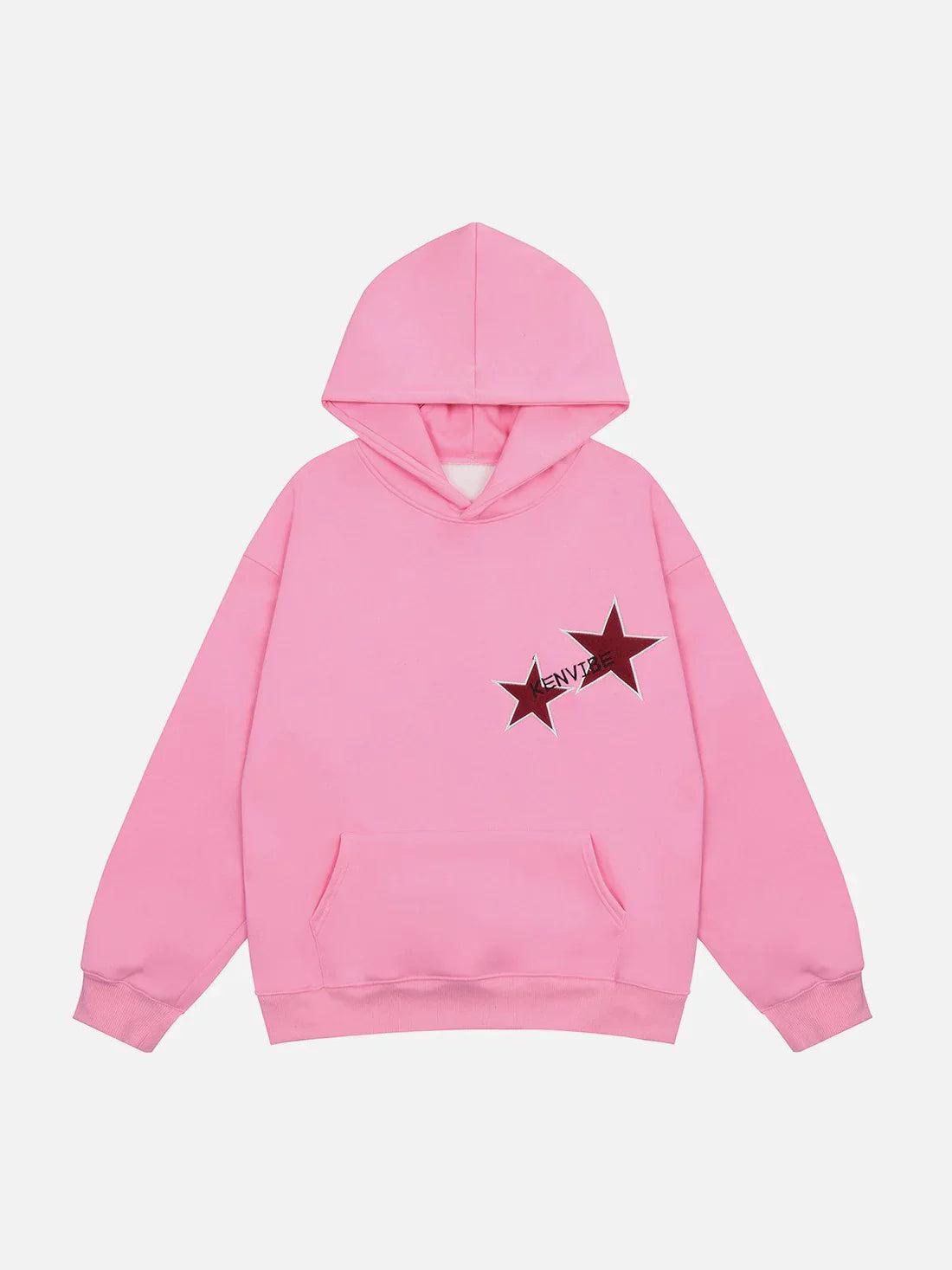 Star Print Hoodie "KENVIBE"