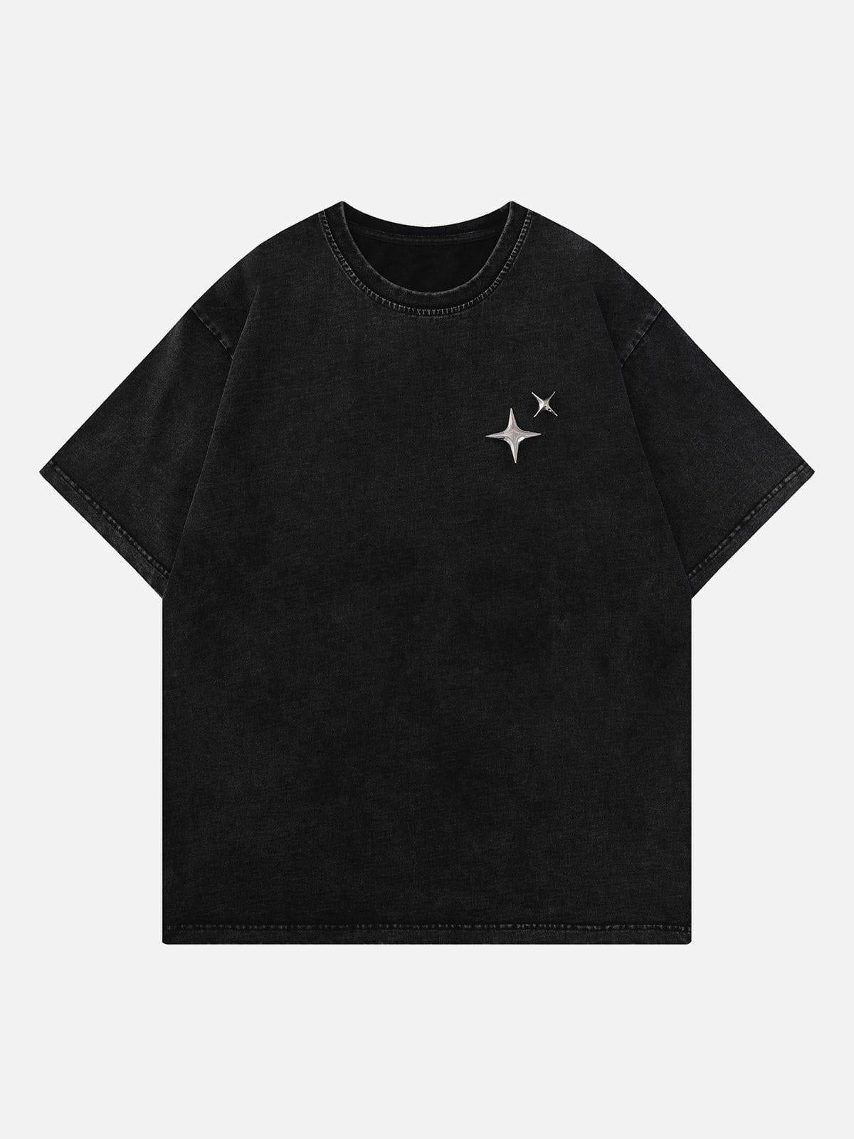 Star Print Washed Tee