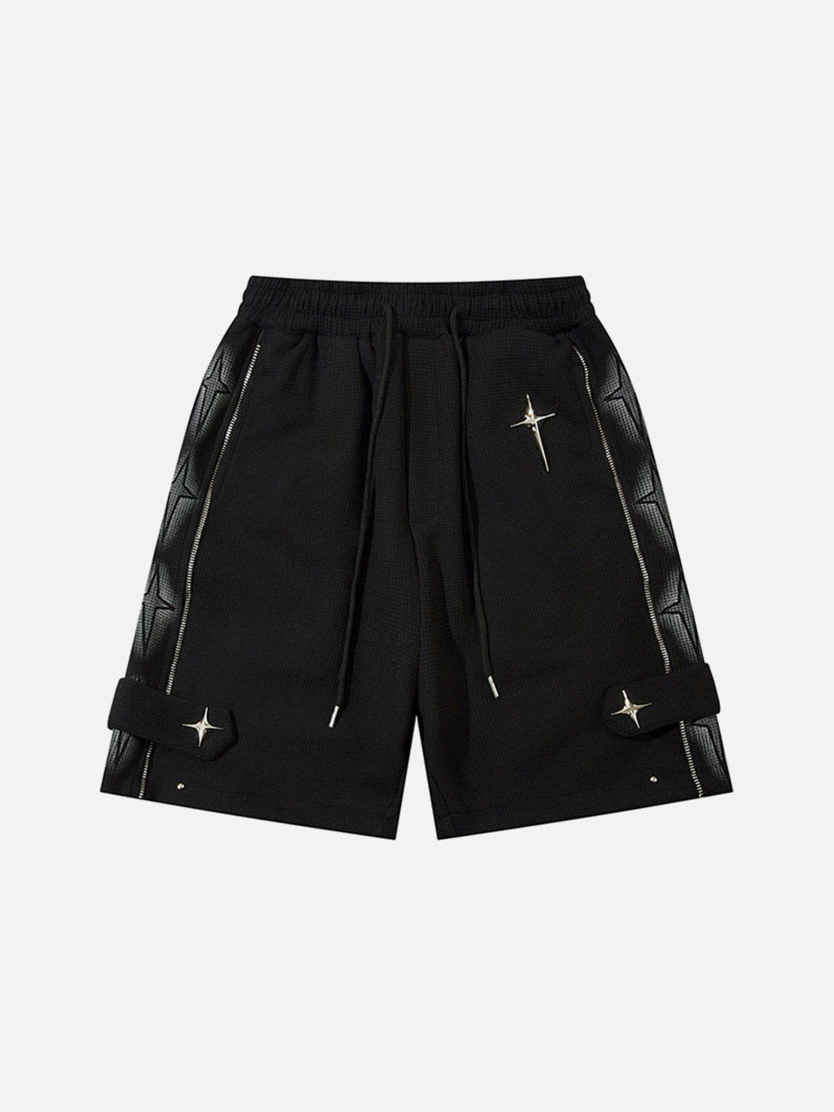 Star Zip Up Shorts
