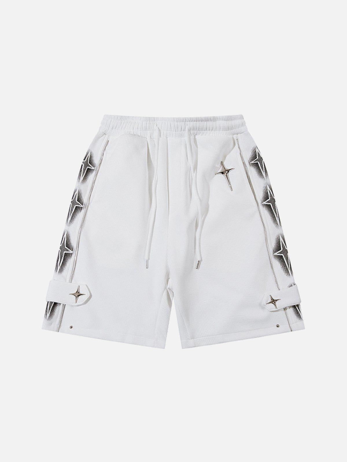 Star Zip Up Shorts