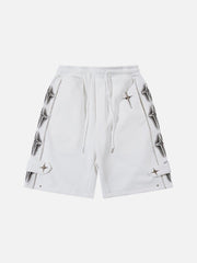 Star Zip Up Shorts