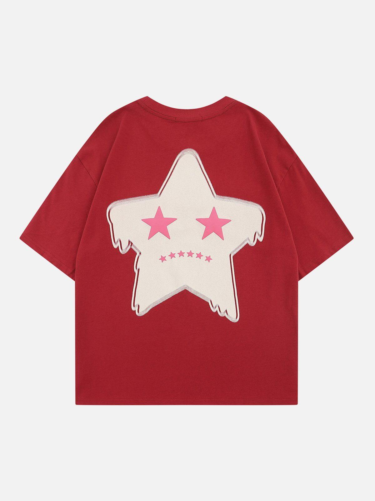 Stars Flocked Graphic Tee