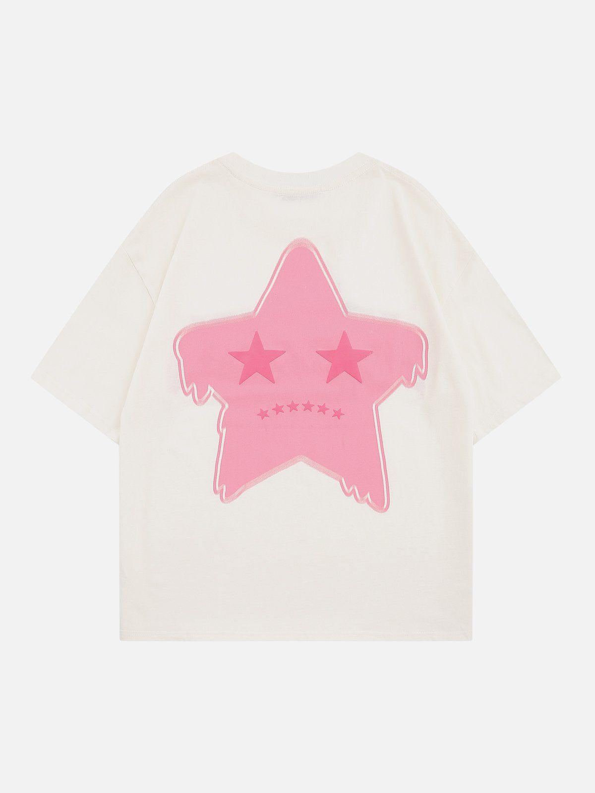 Stars Flocked Graphic Tee
