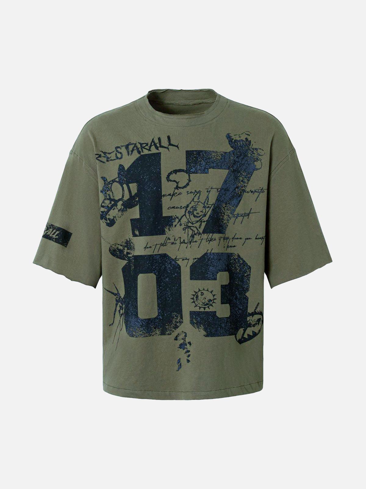 Street Devil Tire Graffiti T-Shirt