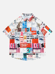 Street Full Printed Short-Sleeved Shirts