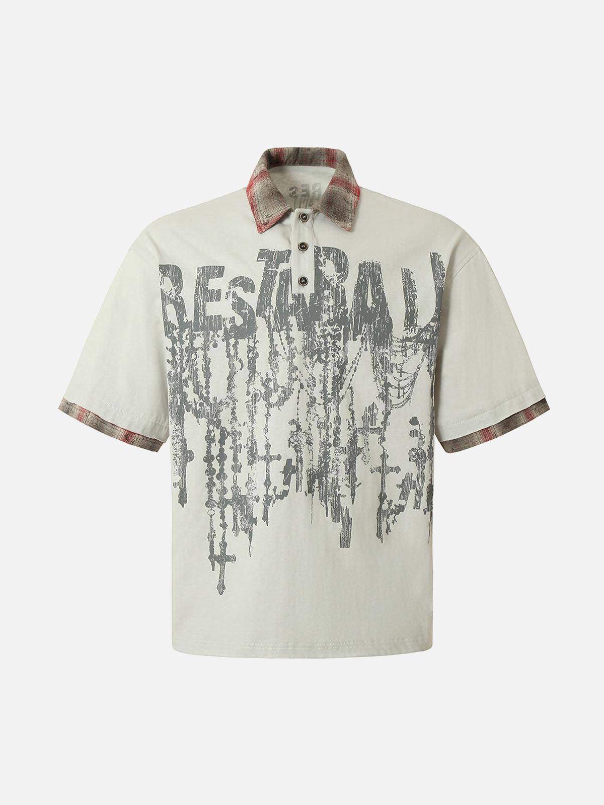 Street Graffiti POLO Lapel Shirt