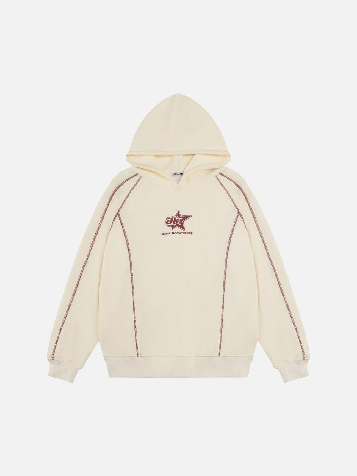 Street Line Assemble Print Hoodie