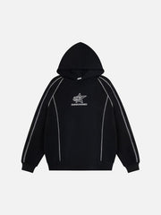 Street Line Assemble Print Hoodie